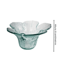 Castiçal e Vaso de Vidro Formato Flor - foto 2