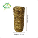 Vaso Jarra de Madeira com Taboa 50 cm - foto 2