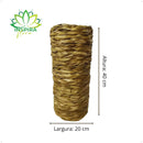 Vaso Jarra de Madeira com Taboa 40 cm - foto 2