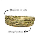 Boleira Rústica de Madeira com Palha 18 cm - foto 3