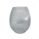 Vaso de Vidro Barrica Texturizado 18 cm