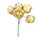 Mini Flor de Folha Moeda Alvejada com Arame - foto 3