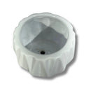 Mini Vaso de Cerâmica Branco Diamond Pote 6 - foto 3