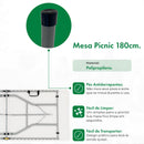 Mesa Dobrável Tipo Maleta 1,80m - foto 3