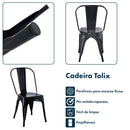 Kit 2 Cadeiras de Design Tolix em Aço - foto 3