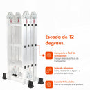 Escada Articulada Multifuncional de Alumínio 12 Degraus 3,32m - foto 2