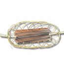 Cesta Decorativa Dupla de Bambu para Violetas 9cm - foto 2