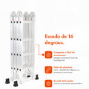 Escada Articulada Multifuncional de Alumínio 16 Degraus 4,24m - foto 2