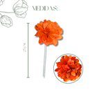 Flor de Folha Quina Desidratada Laranja - foto 3