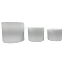 Trio de Vasos de Cerâmica Cilíndricos Brancos P M G - foto 2