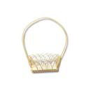 Cesta Decorativa Dupla para Crisântemo 15cm