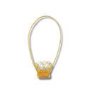 Cesta Decorativa de Bambu para Violeta Quadrada 9cm