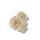Flor de Palha de Milho Alvejada Decorativa - foto 2