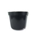 Vaso Plástico Preto 35cm com Furos de Drenagem